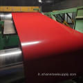 Bobina in acciaio zincato con laminato freddo rivestito a colori